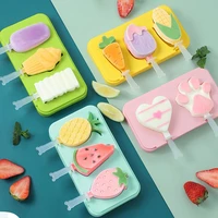 silicone ice cream mold popsicle molds diy cartoon shape ice cream mould popsicle maker mould tray kitchen bar tools accessories