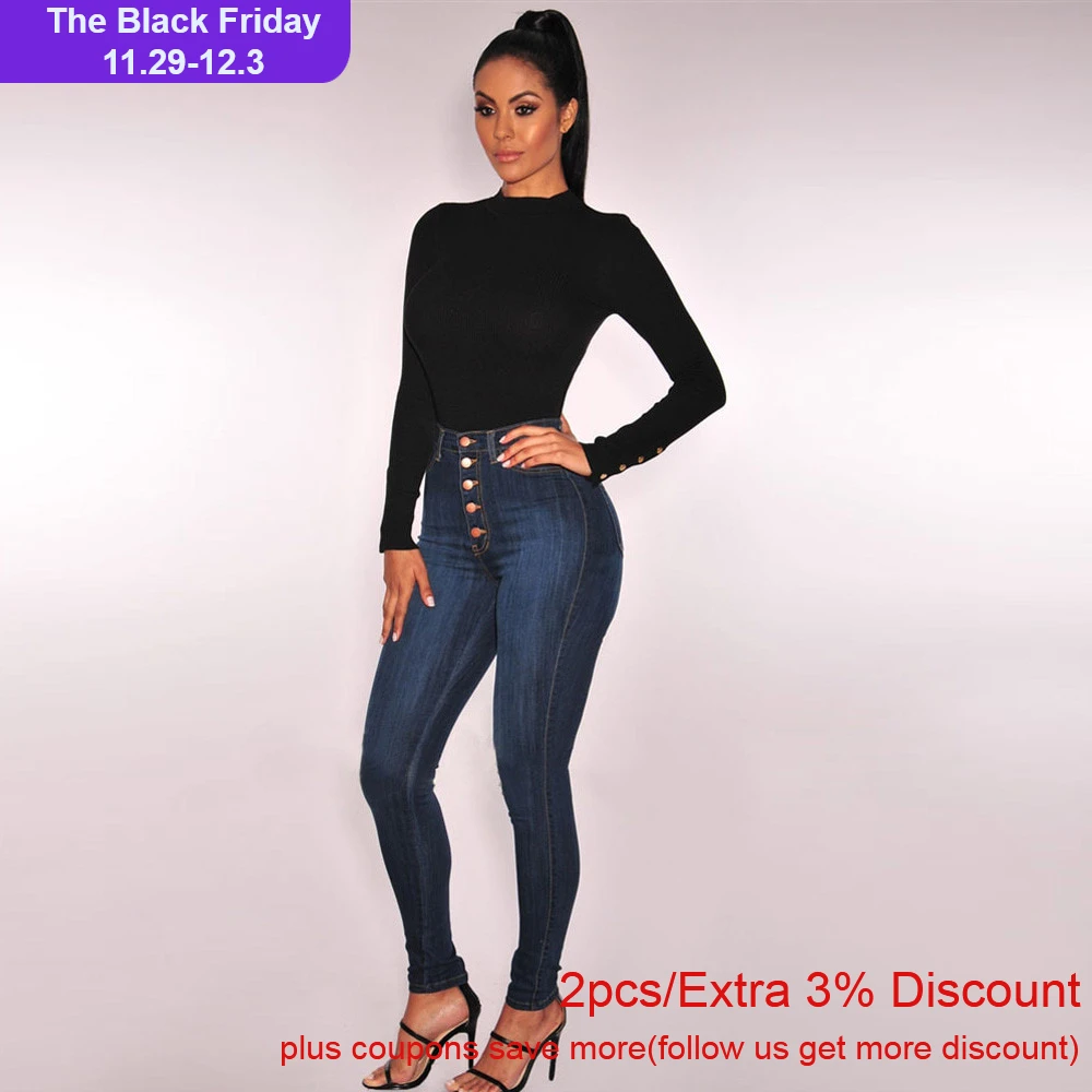 Новинка Осень зима женские облегающие джинсы джинсовые узкие брюки Топ бренд