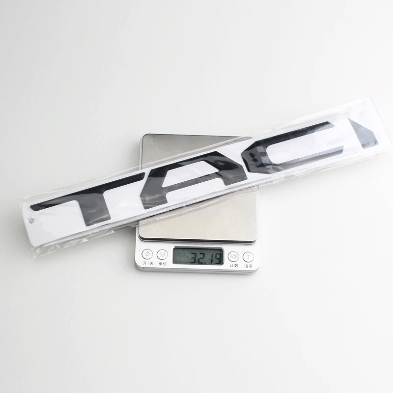 

1 PCS 3D Raised ABS Emblem Badge Letter Insert For Toyota Tacoma 4 Colors Car Accessories Car Styling