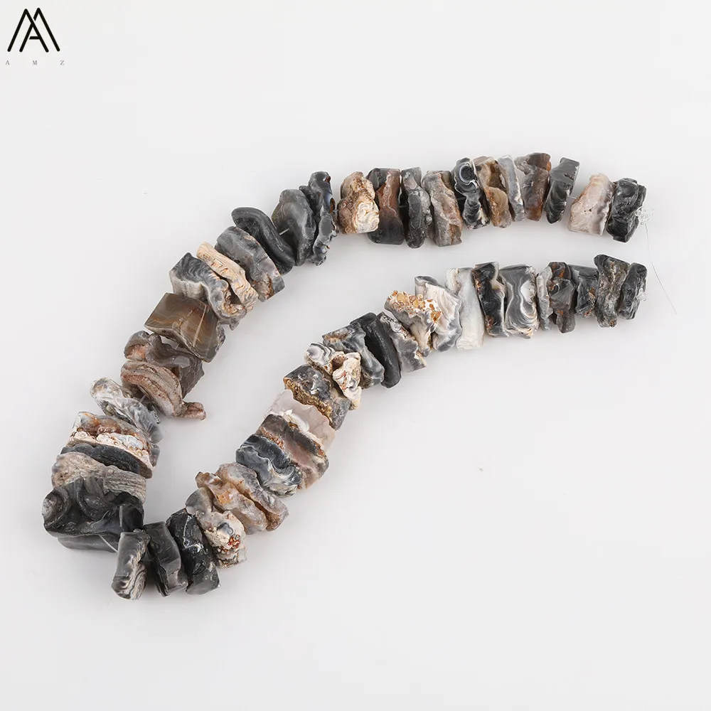 

Approx 47pcs/strand,Middle Drilled Natural Agates Slice Slab Loose Beads Pendant Necklace Strand Women Jewelry DIY EF-CT-320AMDE