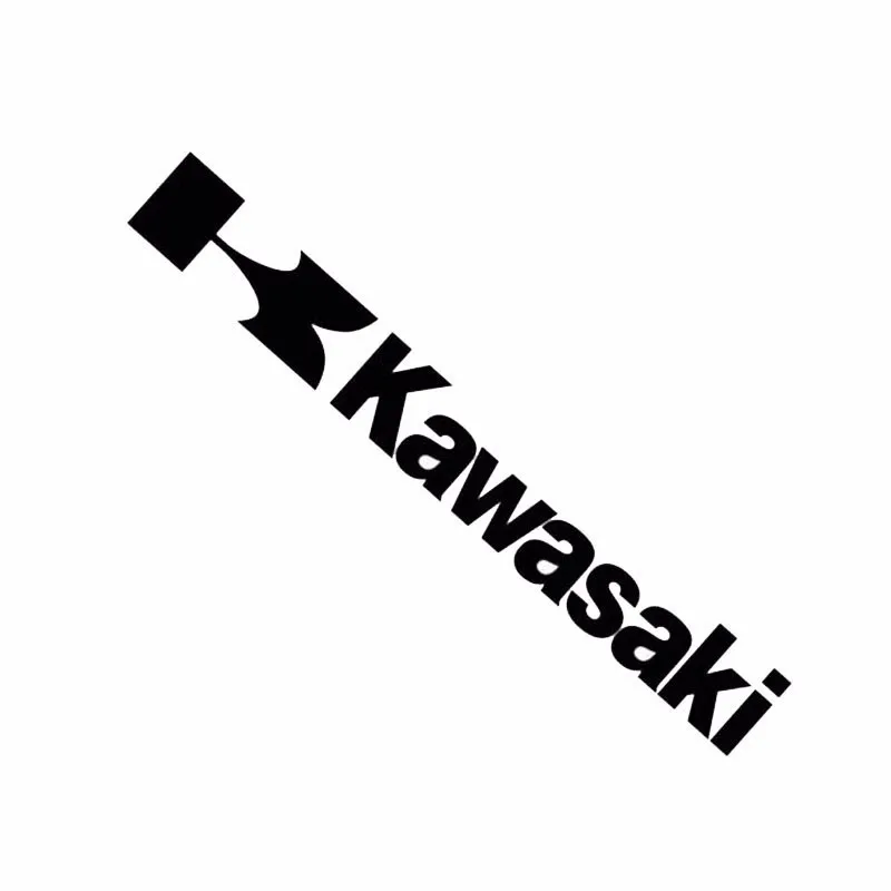Черный 13,5*1,7 см KAWASAKI виниловые автомобильные наклейки для Volvo V70 Trumpchi gs4 KIA Sorento Dacia dokker logan мотоциклетные клеевые наклейки для стайлинга - Название цвета: Черный