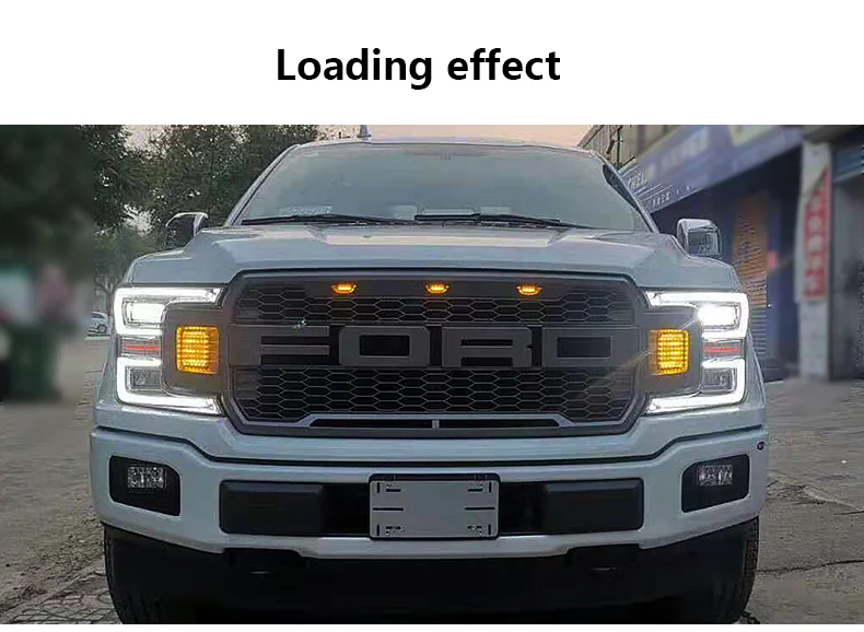 SANVI полная СВЕТОДИОДНАЯ фара в сборе для Ford F150 пикап фары с Последовательный светодиод DRL для дальнего ближнего света светодиодный свет