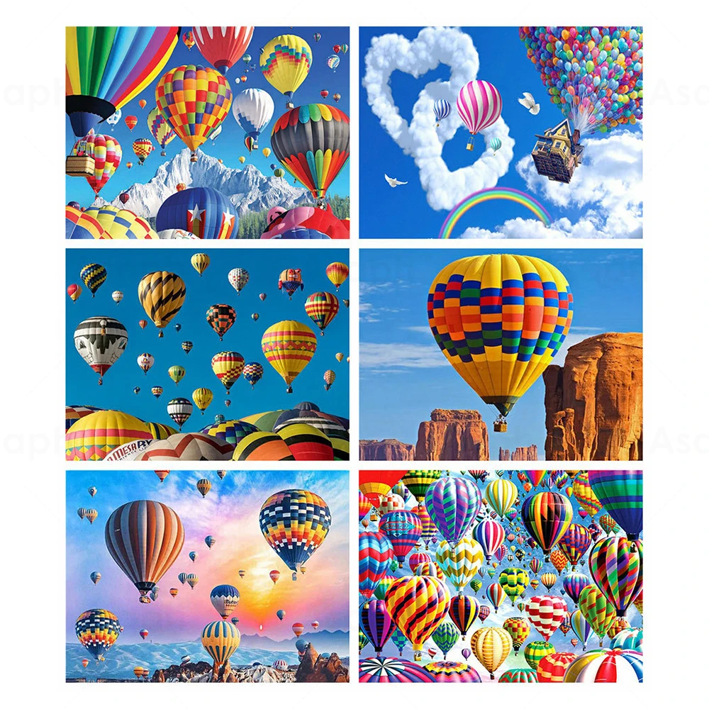 Пейзаж огненный шар закат 5D сделай сам полноразмерная и круглая алмазная