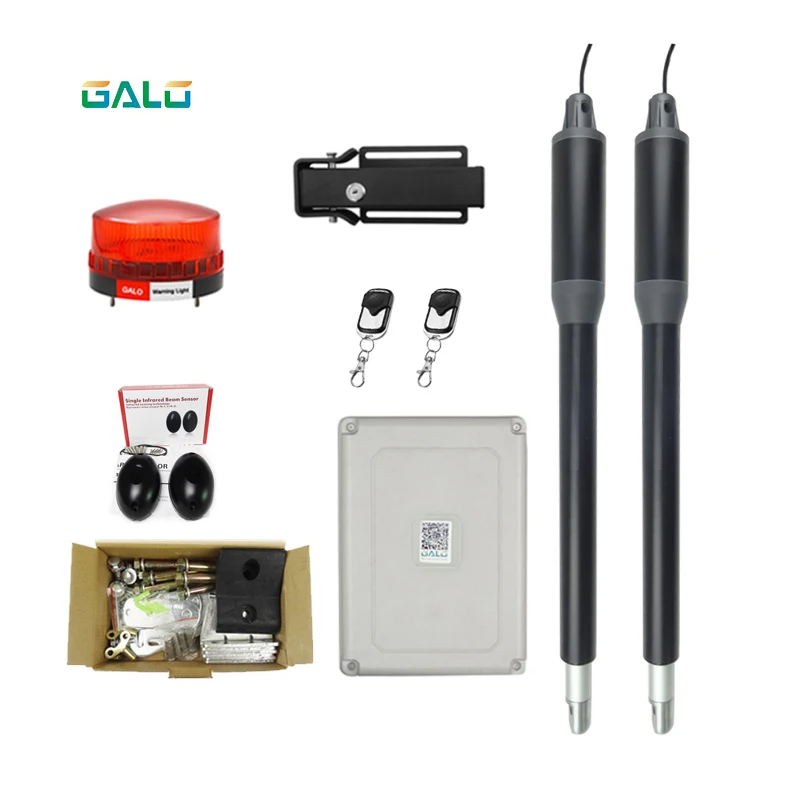 

Aluminum Shell Automatic Gate Opener for Gates up to 12 Feet Long and 550 lbs for Dual Swing Gate Automatic Gate Opener Kit