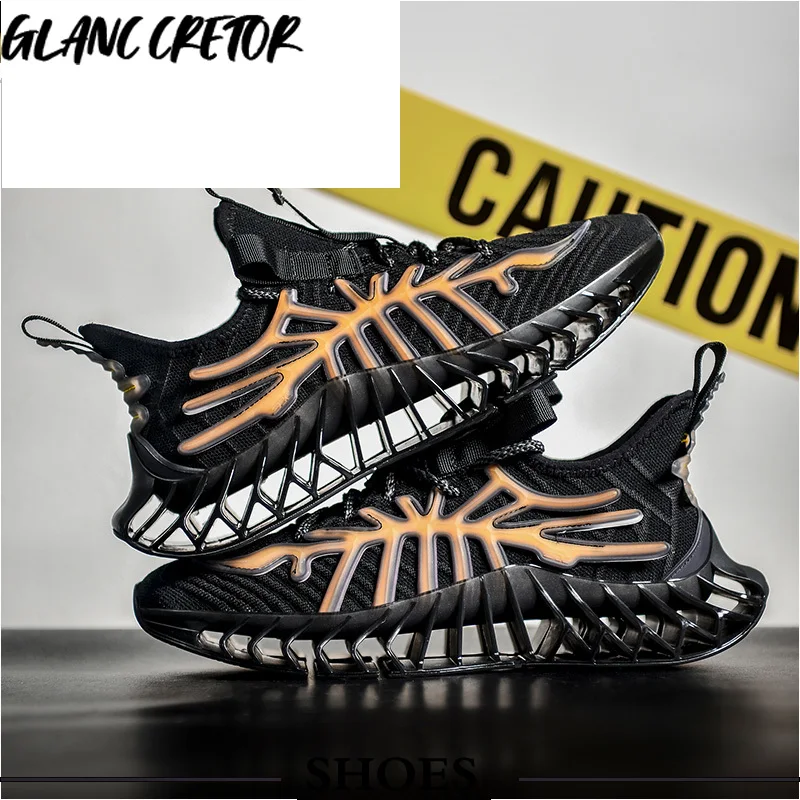 

2021 Summer Fashion Chunky Sneakers for Men Trendy Cushioning Sports Shoes Blade Running Shoes Man High Quality Men Sneakers