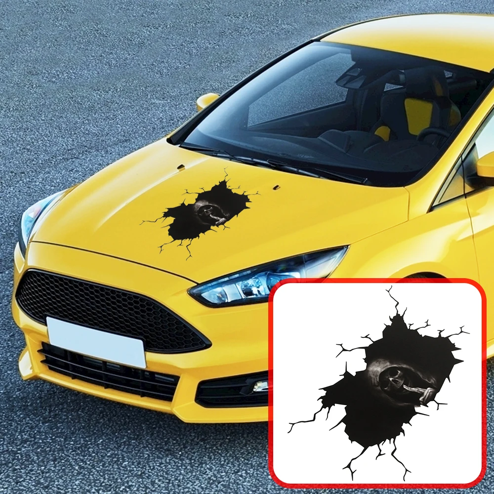Счастливый Хэллоуин страшный тихий череп автомобильная наклейка для Chevrolet Cruze Aveo