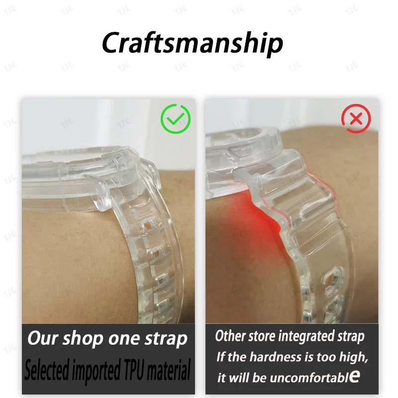 For Xiaomi Mi Band 6 5 4 3 Strap Clear Silicone Replacement Bracelet Pink Green Color Wristband Xiomi Mi6 Miband band6 Straps | Наручные