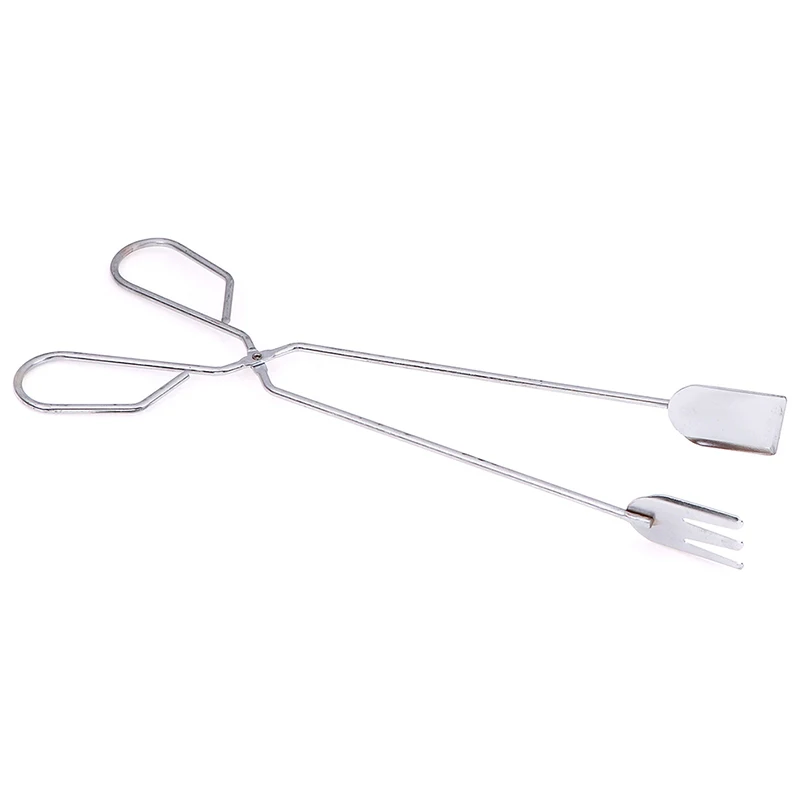 1pc Stainless Steel Grilled Food Clip Scissors Type BBQ Tongs Tools Barbecue kitchen Accessories | Дом и сад