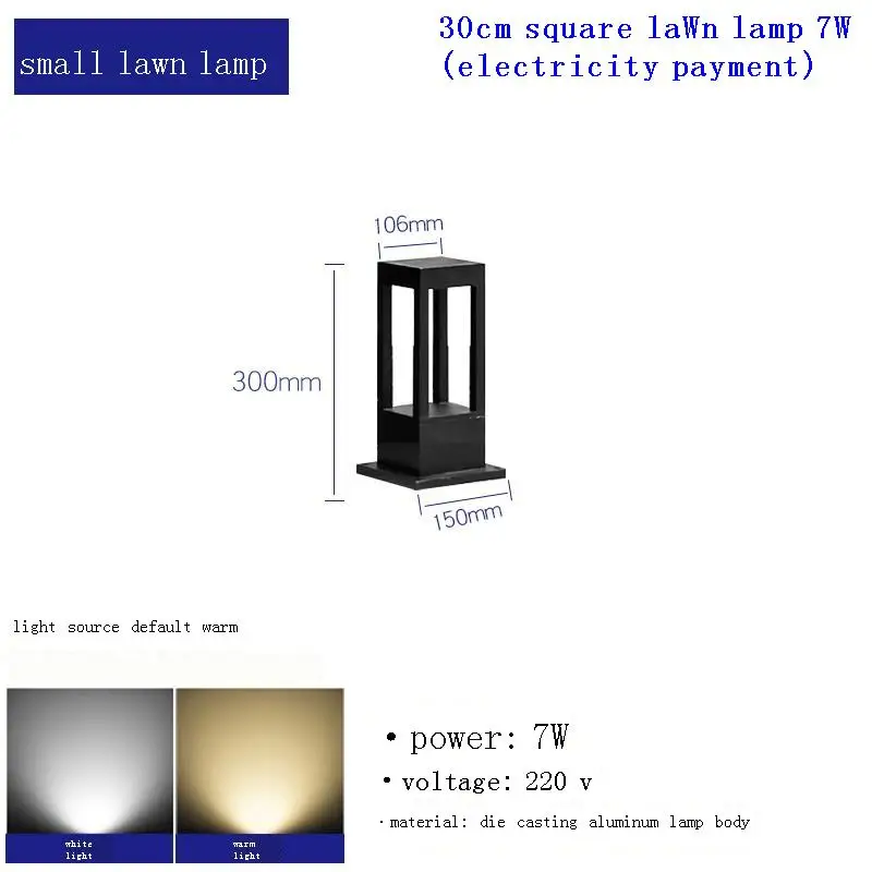 

Лампа Exterieur Tuinlamp Bahce Aydinlatma Lampara Наружный свет для наружного освещения Jardin инверторный светодиодный садовый светильник