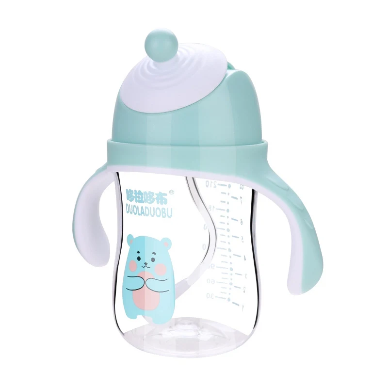 

Детская кружка для воды с ручкой для детей с естественным переходом, мягкая чашка для мальчика 12 месяцев