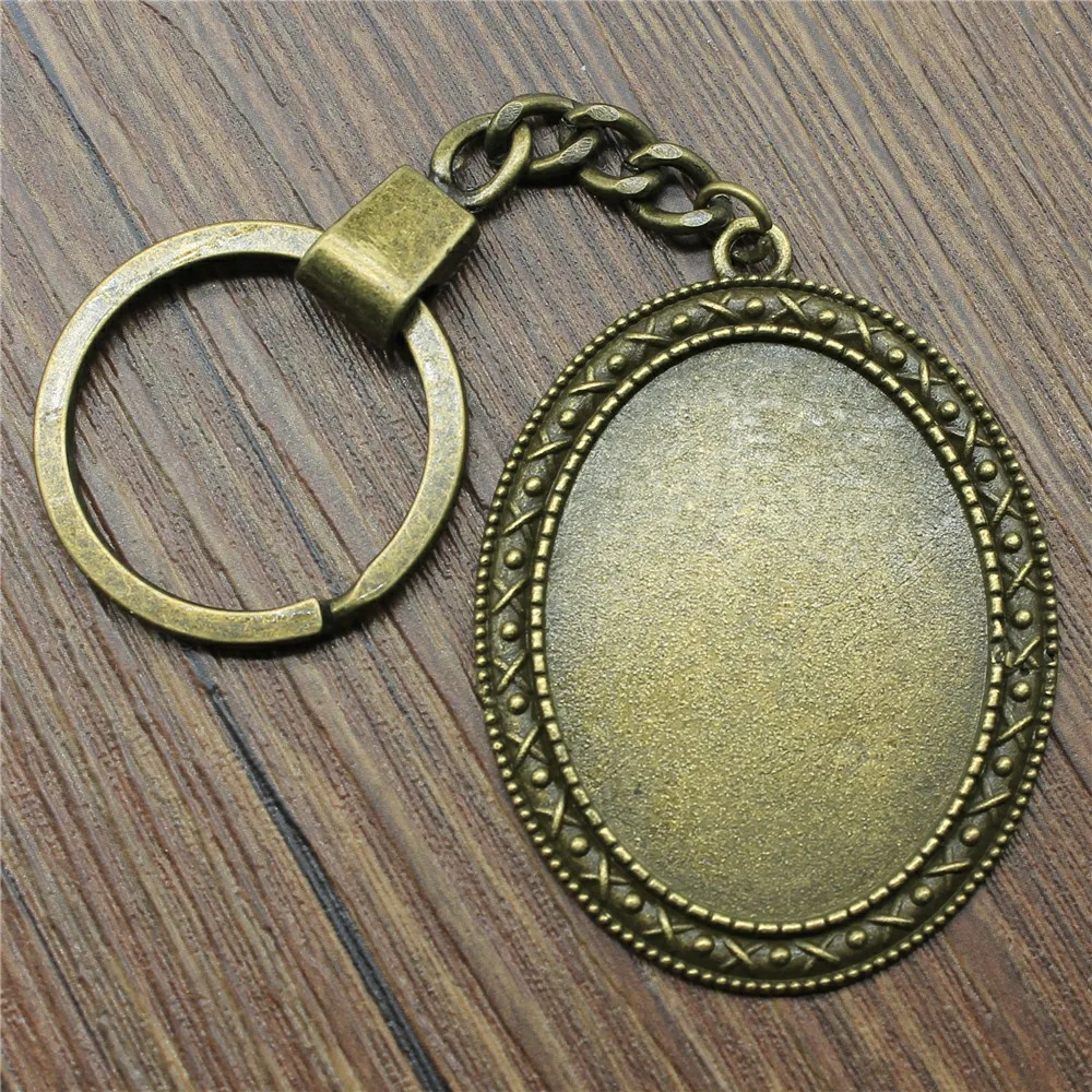 Модный античный бронзовый цвет подходит для 30x40 мм овальный простой стиль Камея