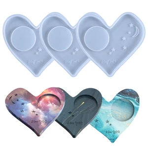 Shell Shape Coaster Epoxy Resin Mold Cup Mat Pad Silicone Mould DIY Crafts Decorations Ornaments Casting Tool