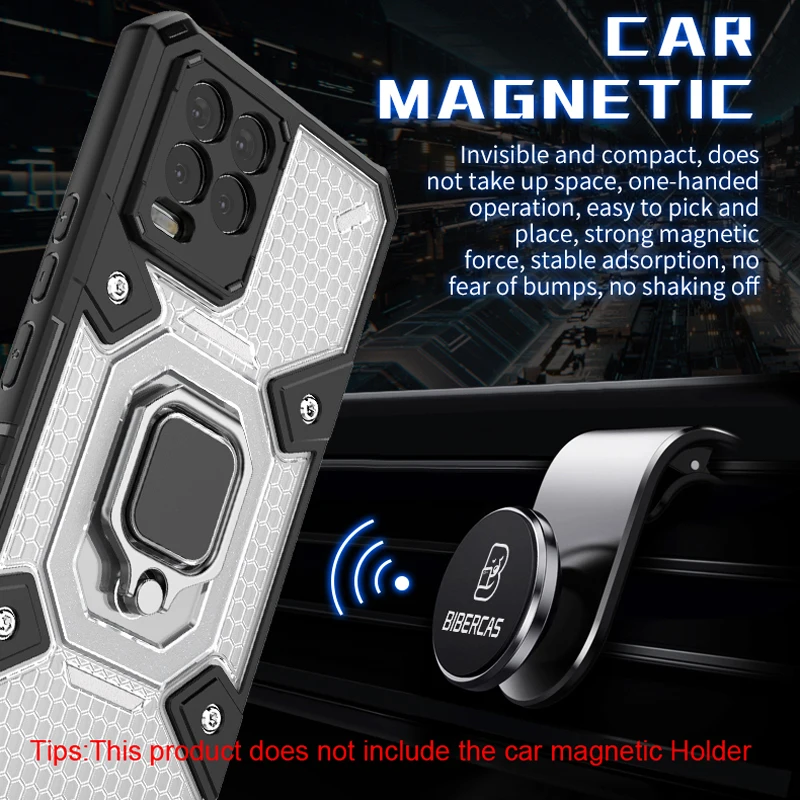 keysion shockproof armor case for realme 8 8 pro gt 5g gt neo transparent ring stand phone back cover for oppo find x3 x3 pro free global shipping