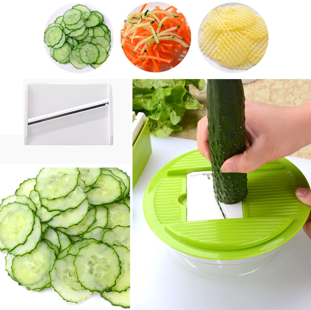 New Slicer Cutter Chopper Pulp Fruit Vegetable Veg Peeler Dicer Knife Grater Apple Carrot Potato Shredder Salad Cooking Twister | Дом и сад