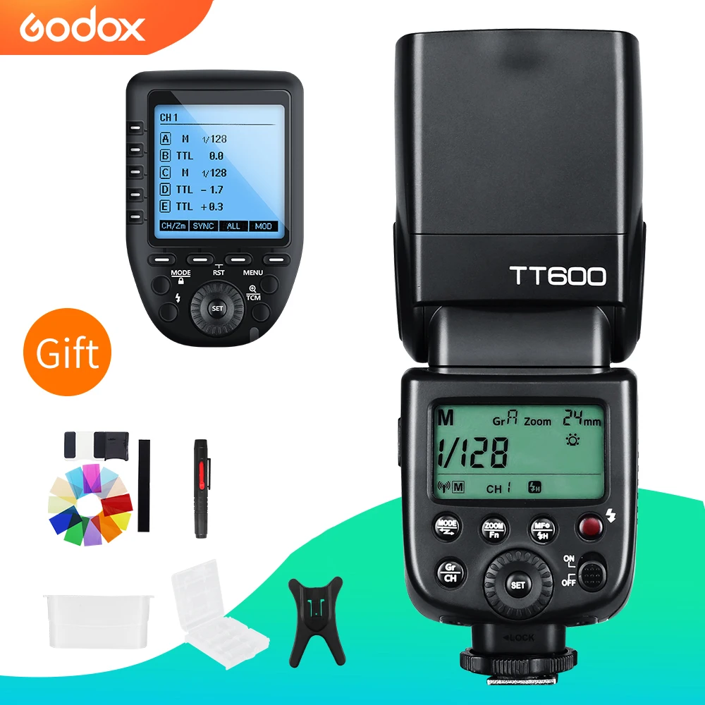 Беспроводная вспышка Godox TT600 2 4G GN60 Master/Slave Вспышка Speedlite с триггером Xpro для Canon Nikon
