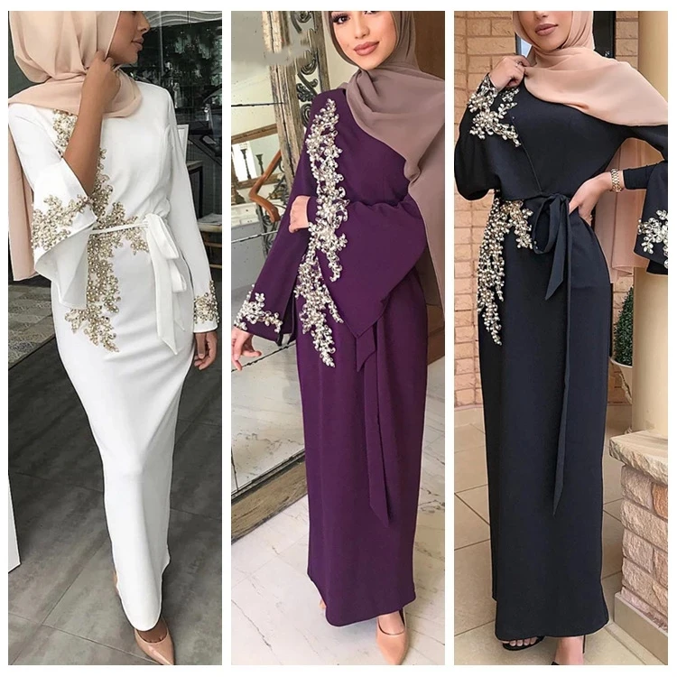 

Eid Abaya Дубай, Турция мусульманское хиджаб платье кафтан кружевная мусульманская одежда для женщин Рамадан женское платье