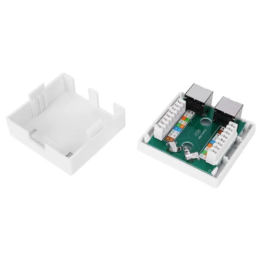 Соединительная коробка RJ45 8P8C сетевой разъем 2 порта гнездовой настольный