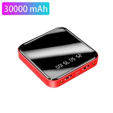 Mini Power Bank 30000mAh Portable Fast Charge Poverbank Mobile Phone External Battery Charger Powerbank 30000 mAh for Xiaomi Mi