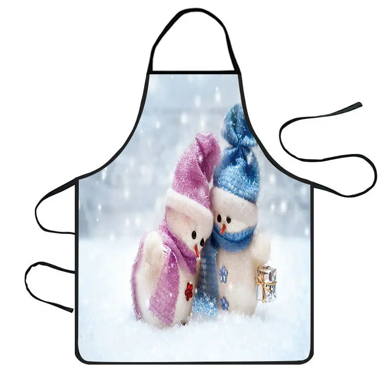 Waterproof Apron Хэллоуин Водонепроницаемый Фартук Кухонный Фартук Рождественский столовый праздничный фартук украшение нагрудник фартук платье для мужчин и женщин Ресторан@ 10 - Цвет: Waterproof Apron