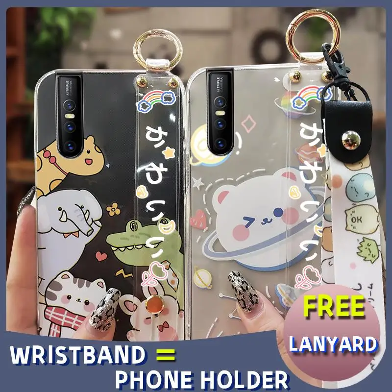 Shockproof Silicone Phone Case For VIVO X27 Cute Soft Woman New Arrival Black Glitter |