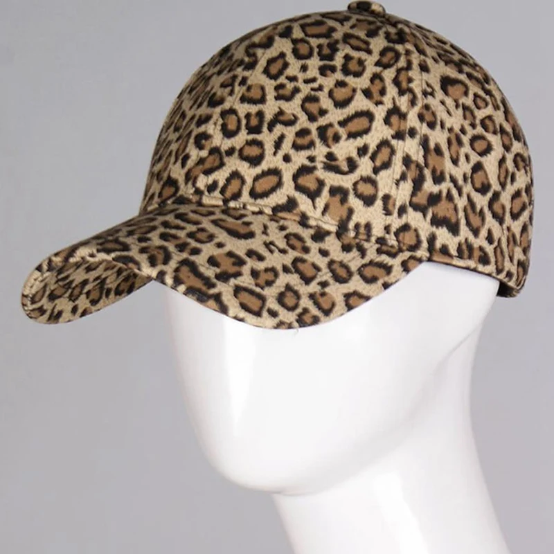 

Fashion Leopard Print Snapback Cap Unisex Summer Baseball Caps Ponytail Visors Sun Protection Hats Hip Hop casquette Trucker Hat
