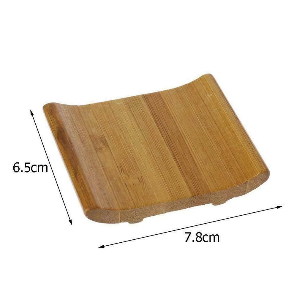

5pcs/set Bamboo Soap Dishe Holder Portable Wooden Soap Dishes Tray Holder Storage Rack Soap Plate Bathroom Hardware