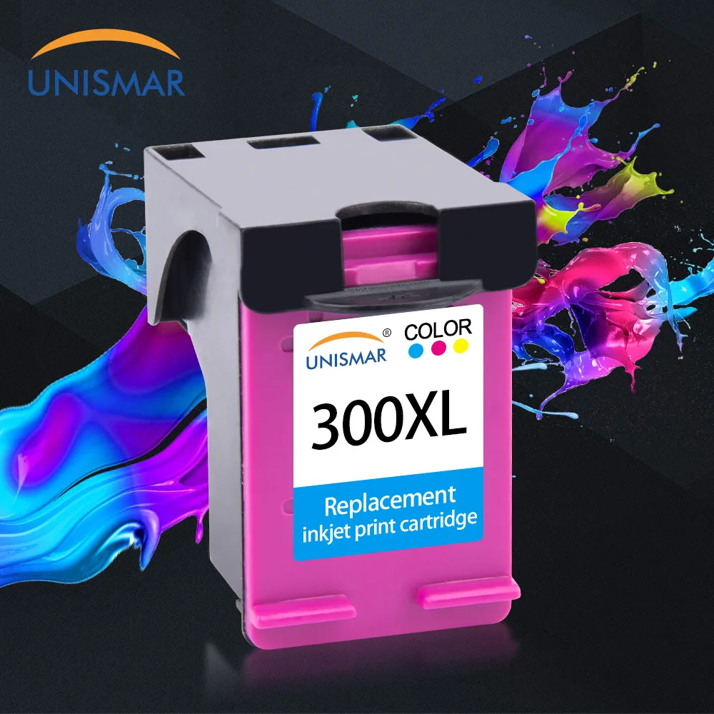 Unismar 300XL чернильный картридж Замена для HP 300 Deskjet D1660 D2560 D5560 F2420 F2480 F4210 ENVY 100 110 111