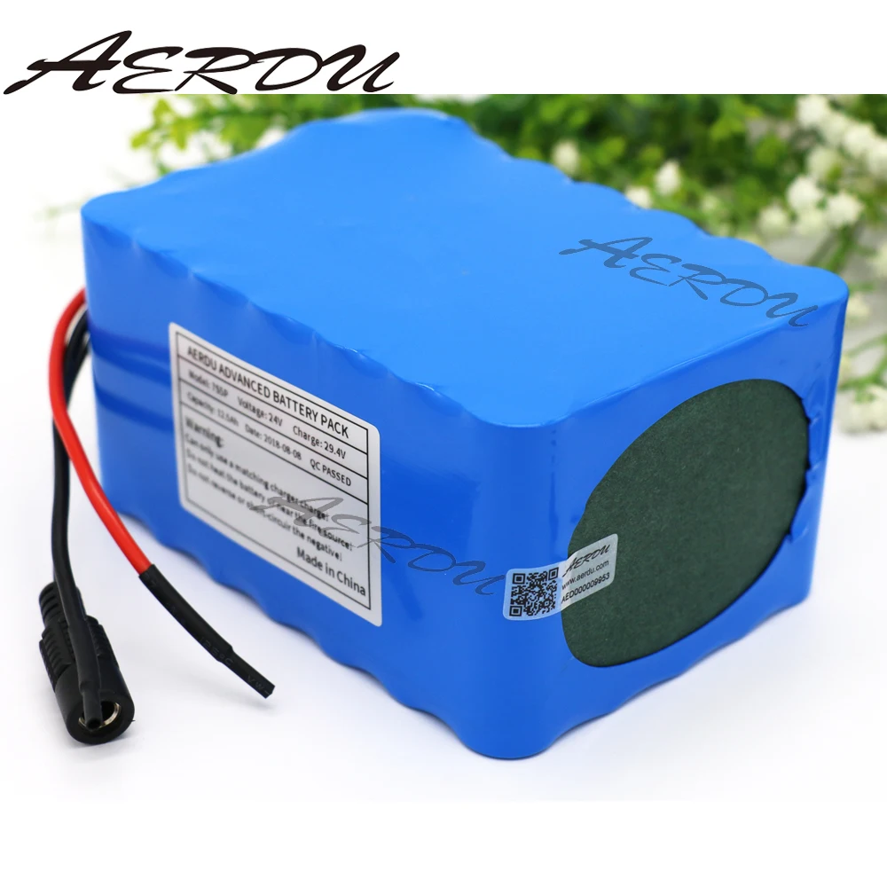 Аккумуляторная батарея AERDU 7S5P литий-ионный аккумулятор 25A BMS 29 4 В 24 12 5 Ач лампа для