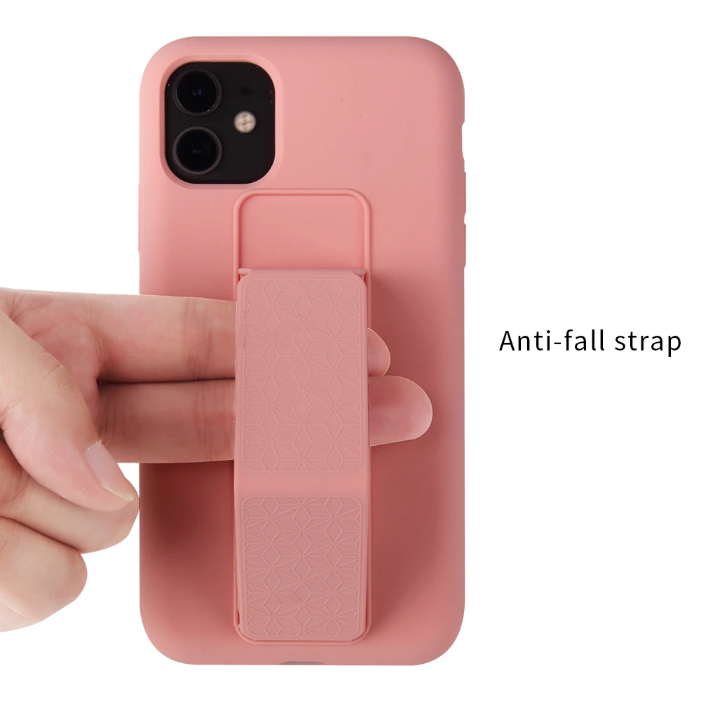 

Suitable For Iphone11Pro Mobile Phone Shell Xs Max Apple 6/7/8Plus Liquid Silicone SE Bracket XR All-inclusive