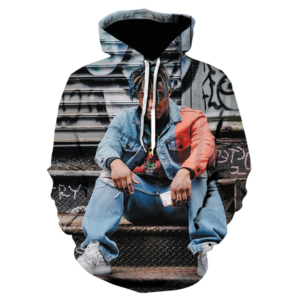

NEW FASHION Juice Wrld Men's Wild Hoodies Men's Streetwear Women's Casual Wear Harajuku Sweatshirt 3D R I P rapper Juice Wrld