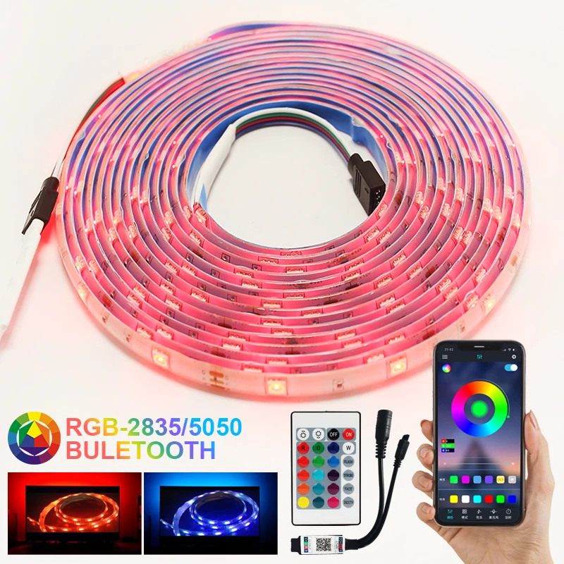 

Wifi Tape Diode Bedroom Decoration luces Led Light Bluetooth RGB LED Strip Lights 5050 Waterproof Flexible Ribbon DC12V 2835 SMD