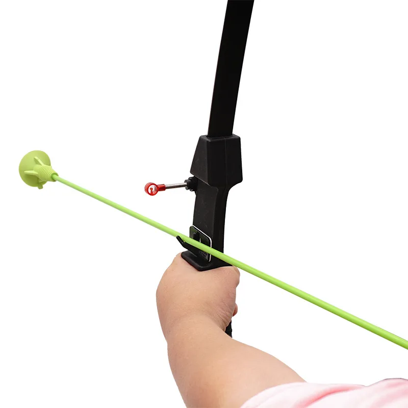 

Стрелы с прямым луком для детей, развлечение на открытом воздухе, двойная подставка для стрел, доступны три цвета