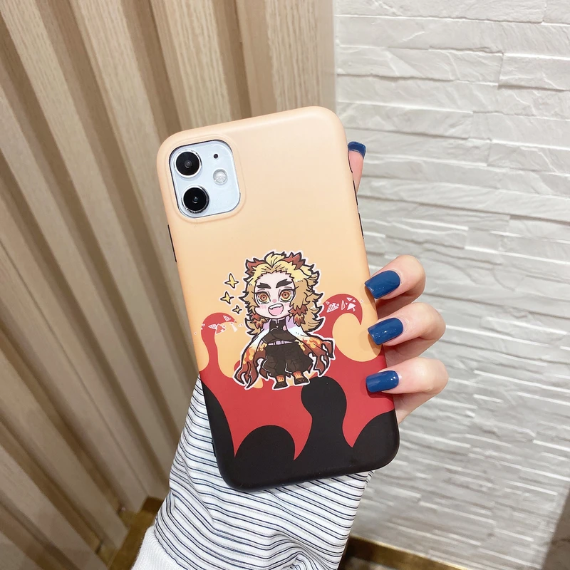 

Japan anime Demon Slayer Kisatsutai Kamado Nezuko Phone Case For iPhone 13 12 11 Pro Max X Xs Max Xr 7 8 Puls Cute Soft Cover