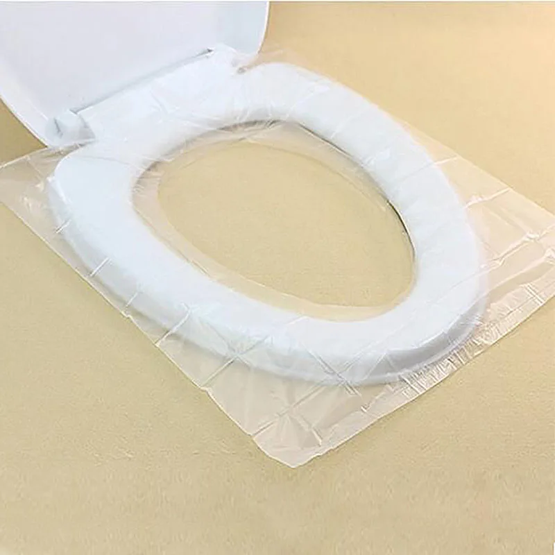 Одноразовое покрытие на сиденье унитаза 10 шт. портативный коврик для 100%