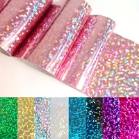 100x4cm holographic pink nail foil for design laser beads transfer sticker diy full cover decals tips manicure tools