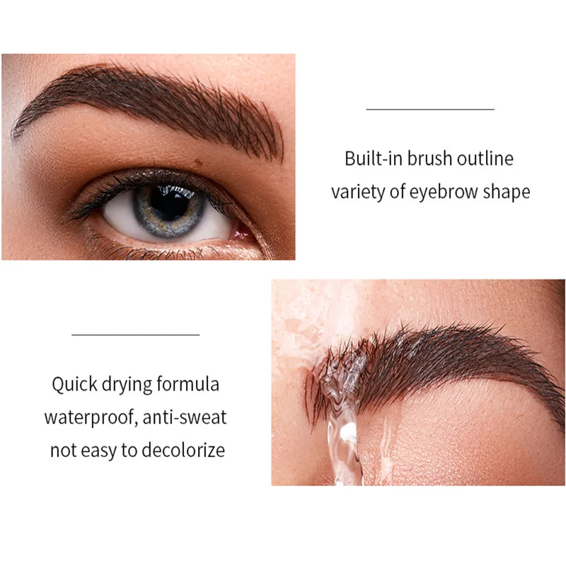 Стойкий крем для бровей Liuqid Натуральный гель татуажа макияж тинт пигментный