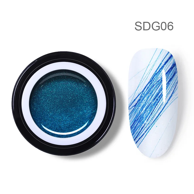 BP-SDG06 BORN PRETTY Красочный Рисунок ногтей Гель-лак 5 мл паук тянуть линии гель Толстая упругая краска УФ-гель для дизайна ногтей лак - Цвет: BP-SDG06
