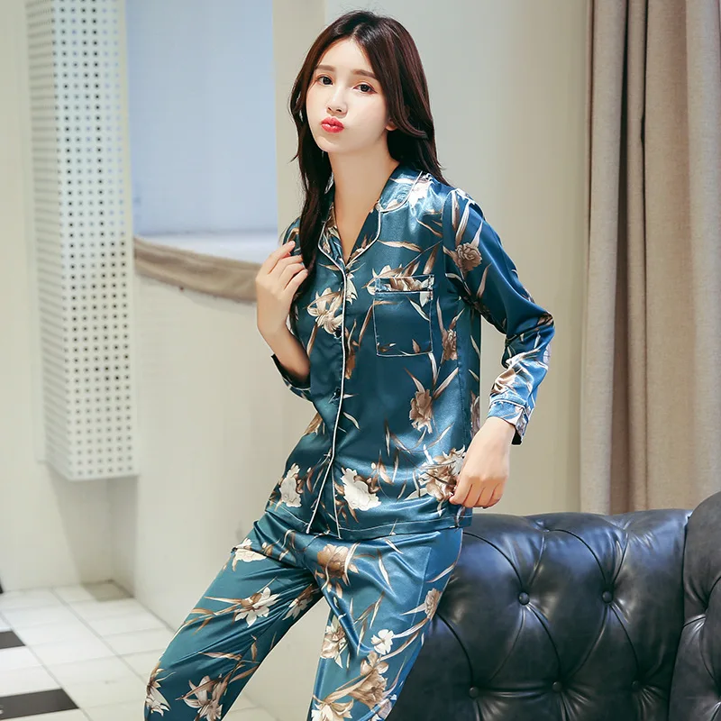 

2019 New Cotton Pajama Sets Women Sweet Girl Lounge Cute Sleepwear Long Sleeve Casual Nightwear Big Yards M-XXL Female Pijamas