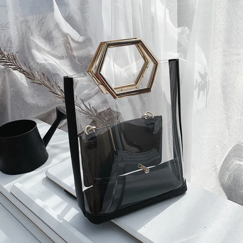 MLHJ летняя прозрачная сумка женская 2019 новая волна Корейская версия дикая