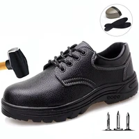 labor insurance shoes men anti puncture wear resistant oil resistant acid and alkali safety work shoeswomen protective shoes