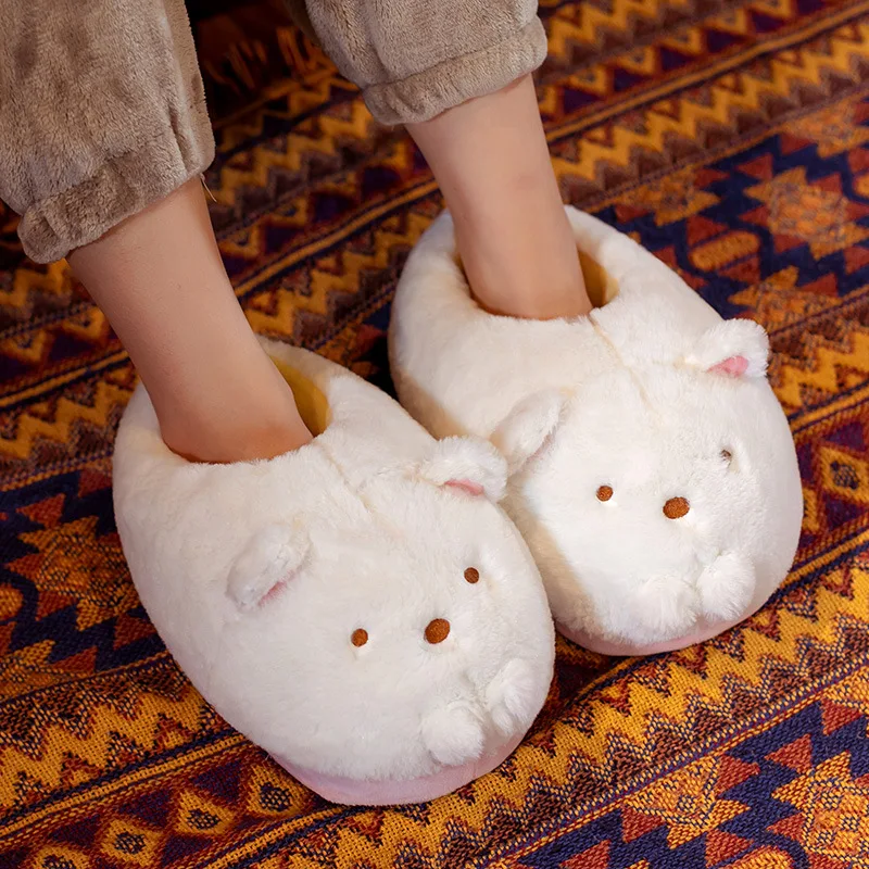Size36-42 Sumikko Gurashi Indoor Slippers Cute Bear dinosaur Warm Slippers Woman Girl Slippers Unisex slipper non-slip Girl Gift