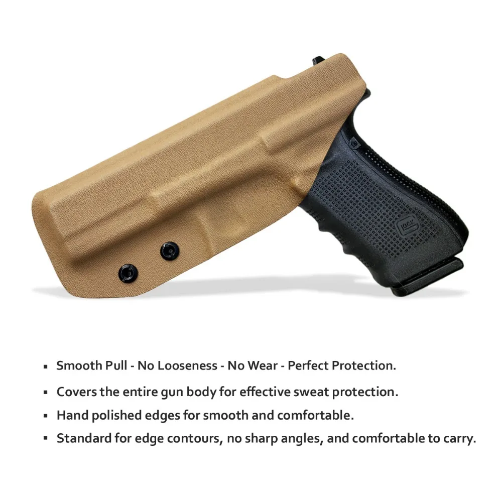 BBF Make IWB Тактический KYDEX пистолет кобура Glock 19 17 25 26 27 28 43 22 23 31 32 Внутри Скрытого Ношения кейс для пистолета аксессуары
