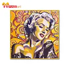 вышивка крестом наборы рукоделие наборы для рукоделия 11CT водорастворимые картины из холста 14CT портрет Монро улыбка-NCMP063