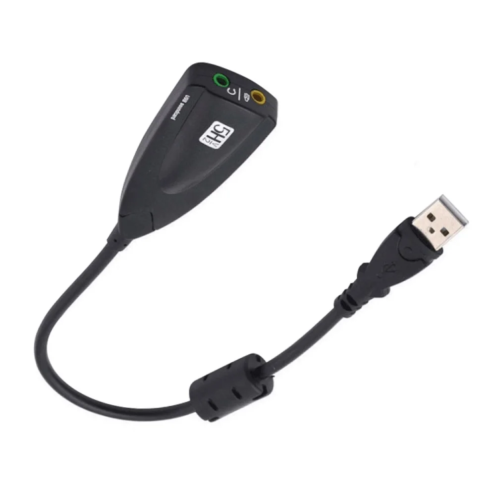Продвижение 5HV2 внешняя звуковая карта usb 7 1 с 3 5 мм аудио интерфейсом адаптер для
