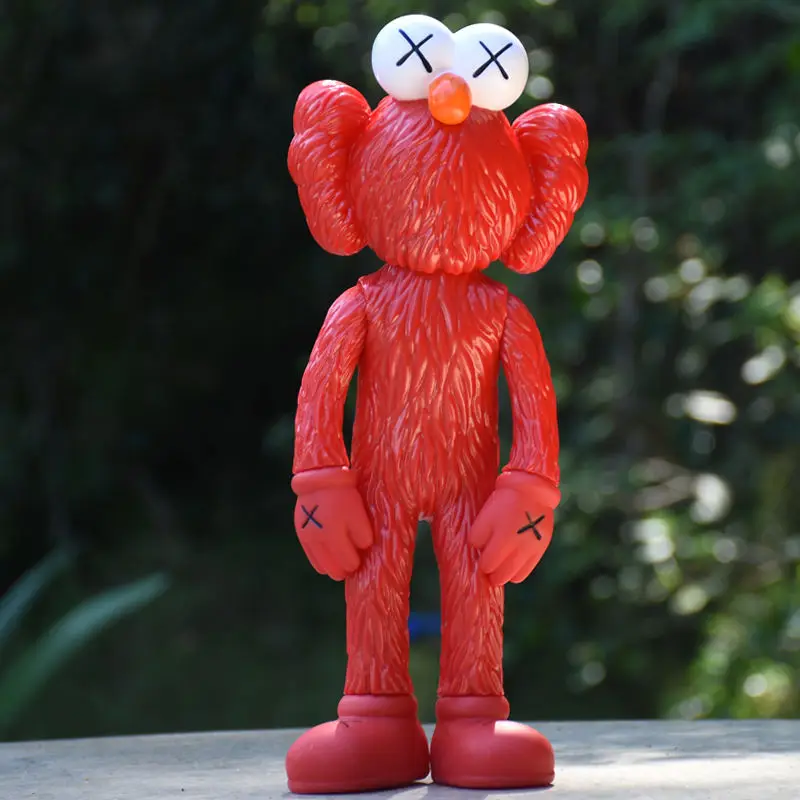 KAWS BBF Trendy Toy 35cm Anime Action Figure Kawaii Room Decoration Sesame Street Classic Characters Doll Model Christmas Gift |