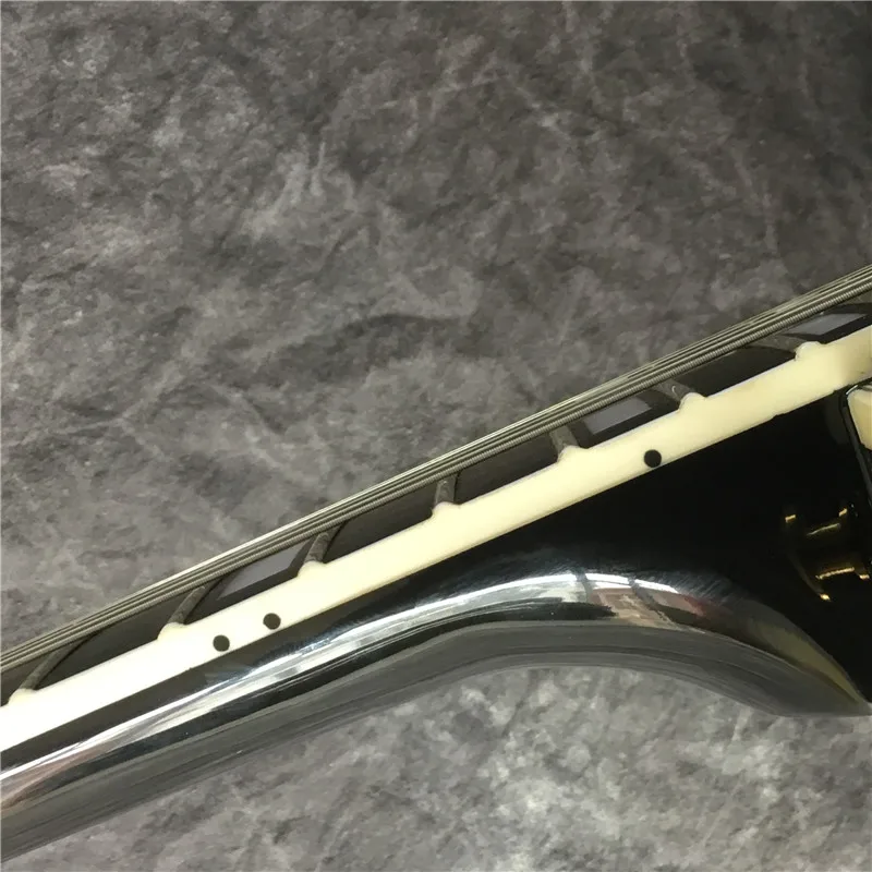 höchste qualität zum besten preis angepasst schwarz elektrische gitarre palisander griffbrett bindung zubehör gold stück free
