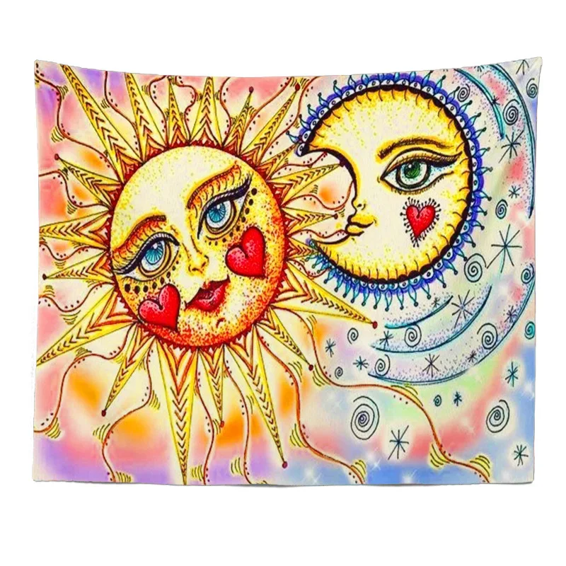 Настенный Подвесной светильник с рисунком солнца 2020 модное настенное одеяло