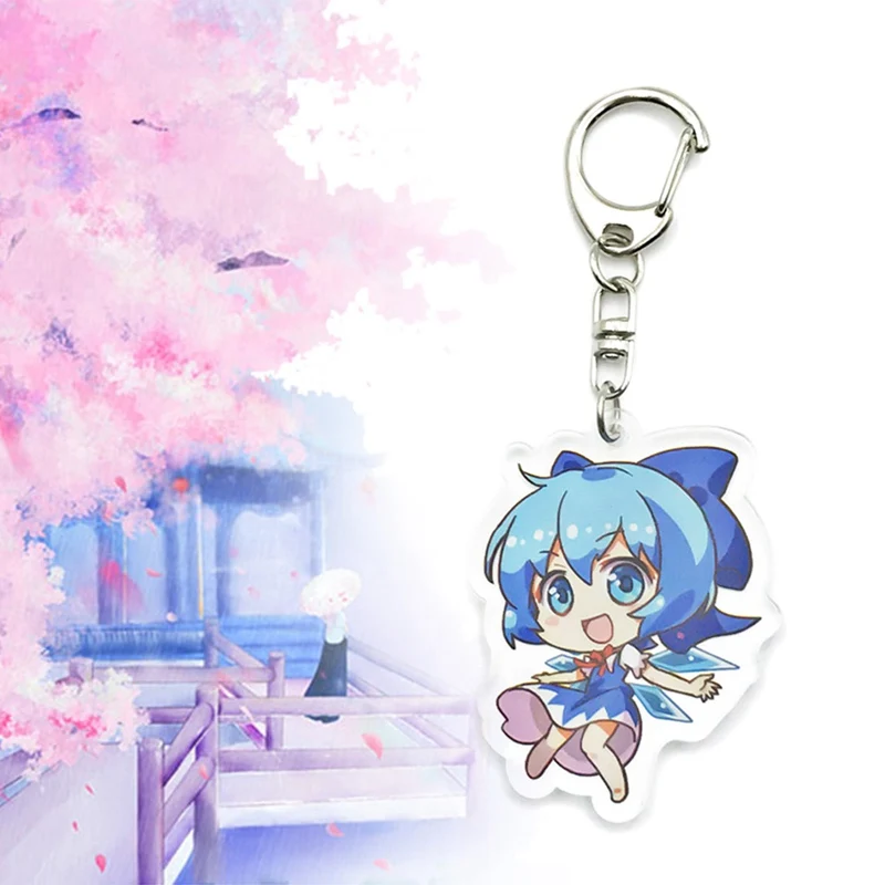 Брелок для ключей с подвеской в виде Аниме Touhou Project акриловый цепочка Hakurei Reimu Kirisame