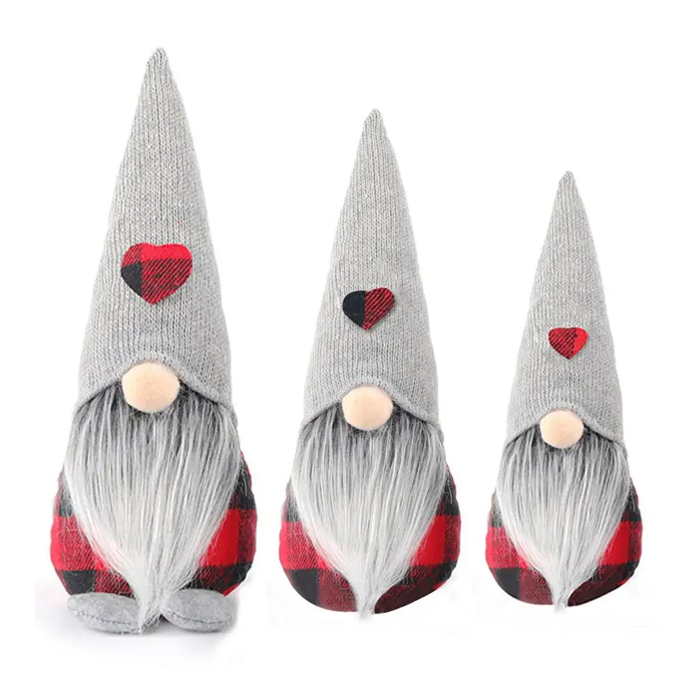 

Christmas Santa Gnome Plush Doll Swedish Tomte Christmas Ornaments Faceless Doll Window Decorations For Children Gift
