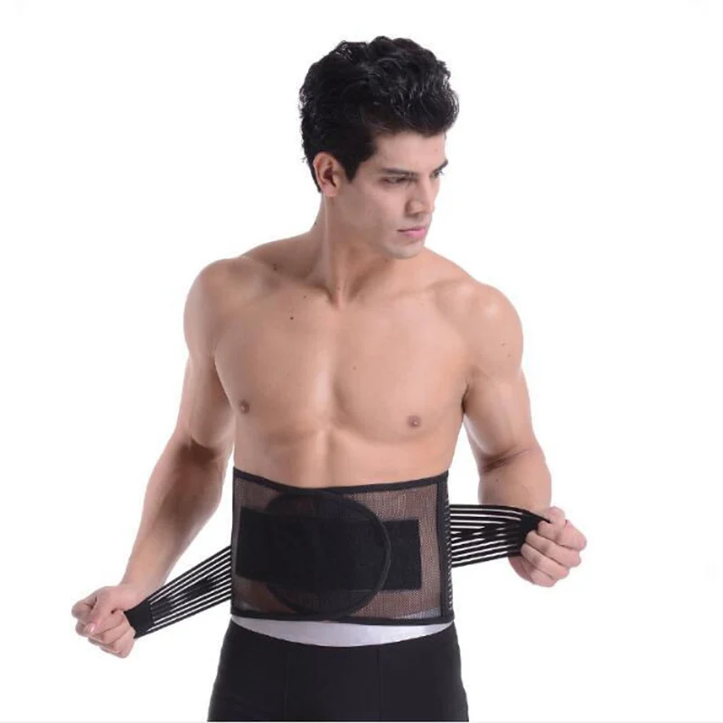 Спортивный пояс с защитой талии облегающий живот для похудения вентиляция пот